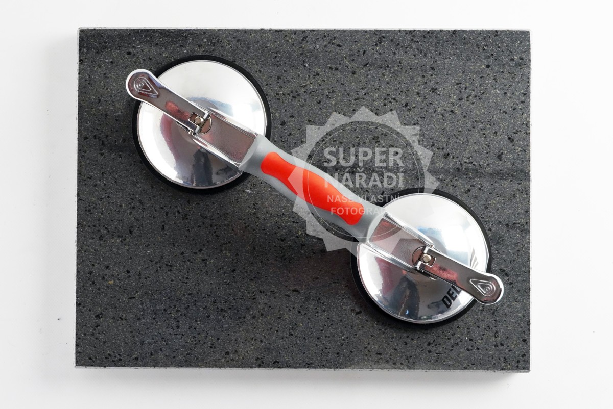Dedra Přísavka, ALU nosič na sklo do 120 kg, DED06P12, dvojitá 2x 123 mm, hliníková