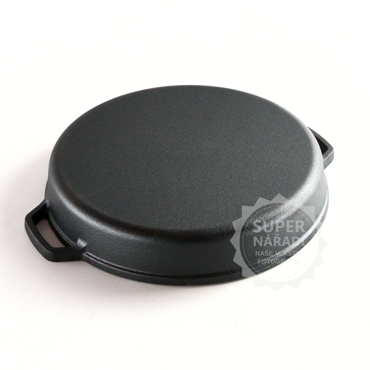 Litinová pánev 35 cm / 6 cm, Gastro PROFI, 2 uši PWI 4507
