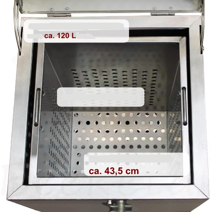 Beeketal Elektrický pařící kotel GBA 120 l na paření drůbeže, nerezový