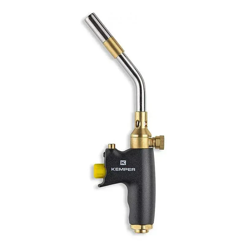 Pájecí hořák Kemper 1062ETCF Kemap Turbo 4,7 kW, piezo na kartuše 7/16" EU i plyn 3/8" s hadici 2172722