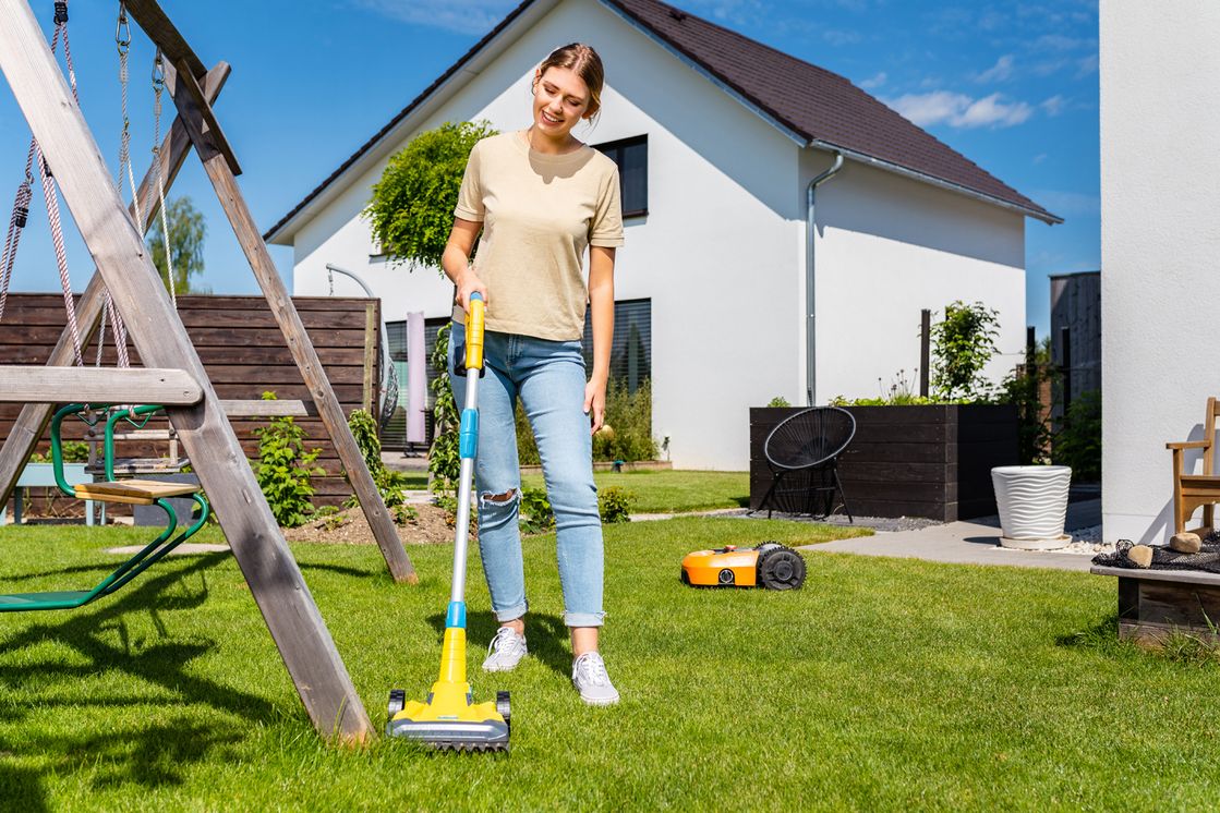 Gloria FINECUT 18V kompaktní Akku sekačka trávy 001301.0000 nožová - bez baterie, nabíječky