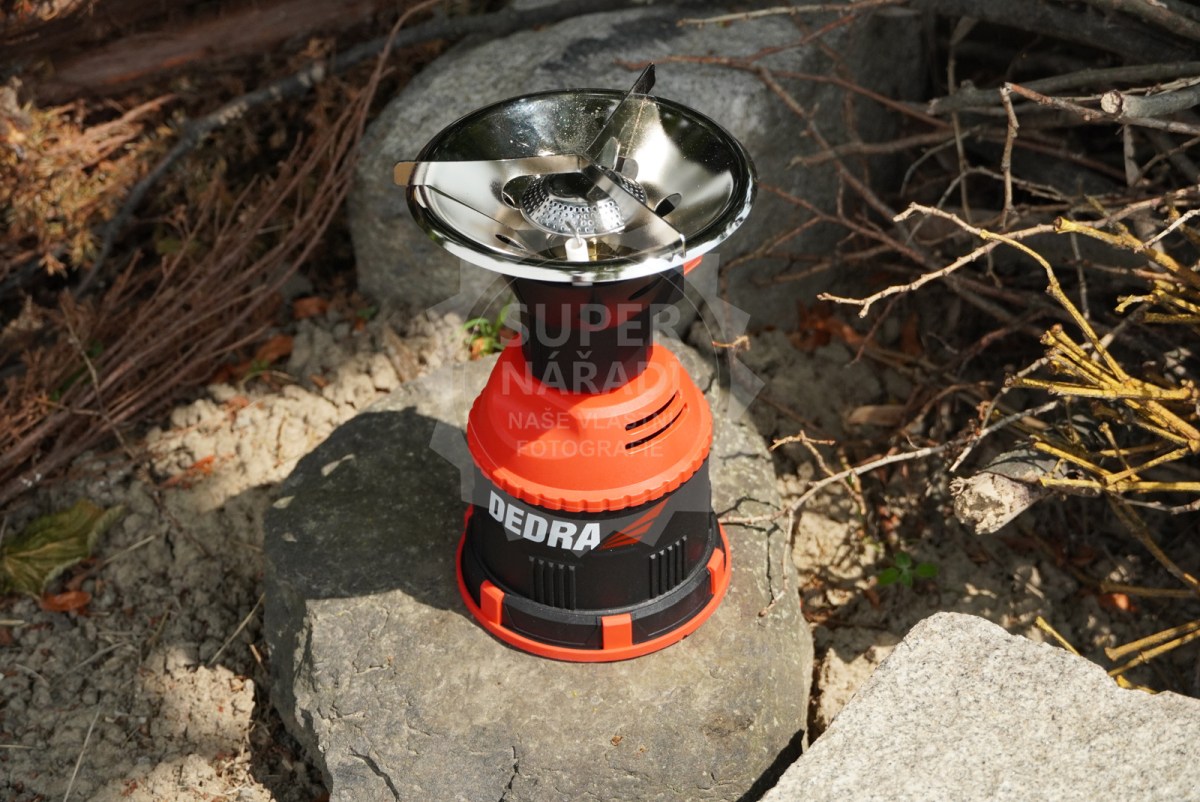 Dedra Turistický plynový vařič 31A001 piezo, na propichovací kartuše