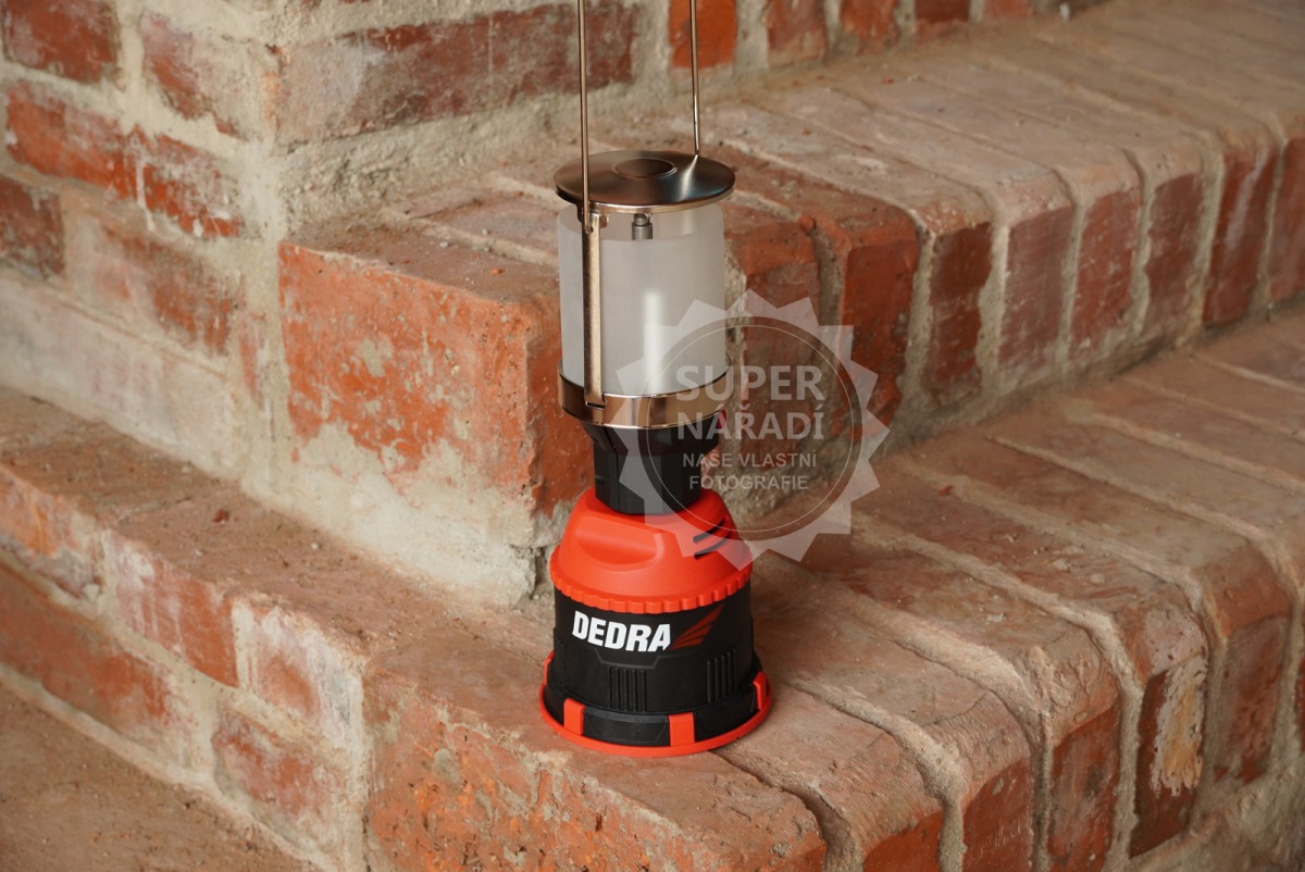 Dedra Piezo zapalovací plynová turistická lampa 80W 31A005 na propichovací kartuše