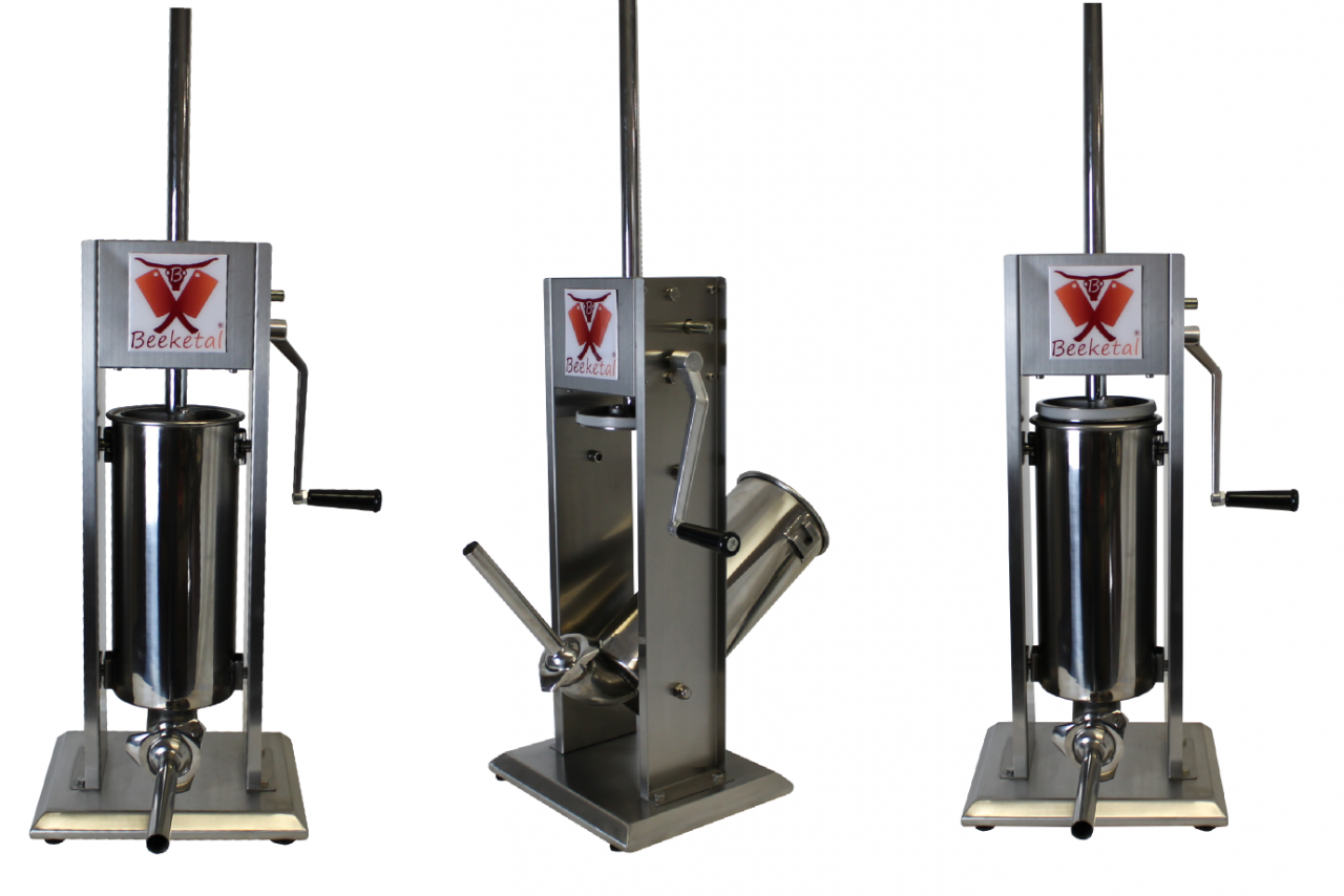 Plnička klobás, jitrnic BT03 vertikální Inox Beeketal, 3 litry