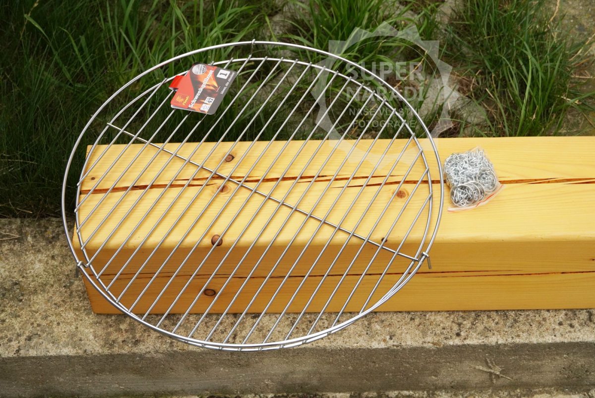 Závěsný grilovací rošt 47cm Flash 57765 s řetízkem, kruhový