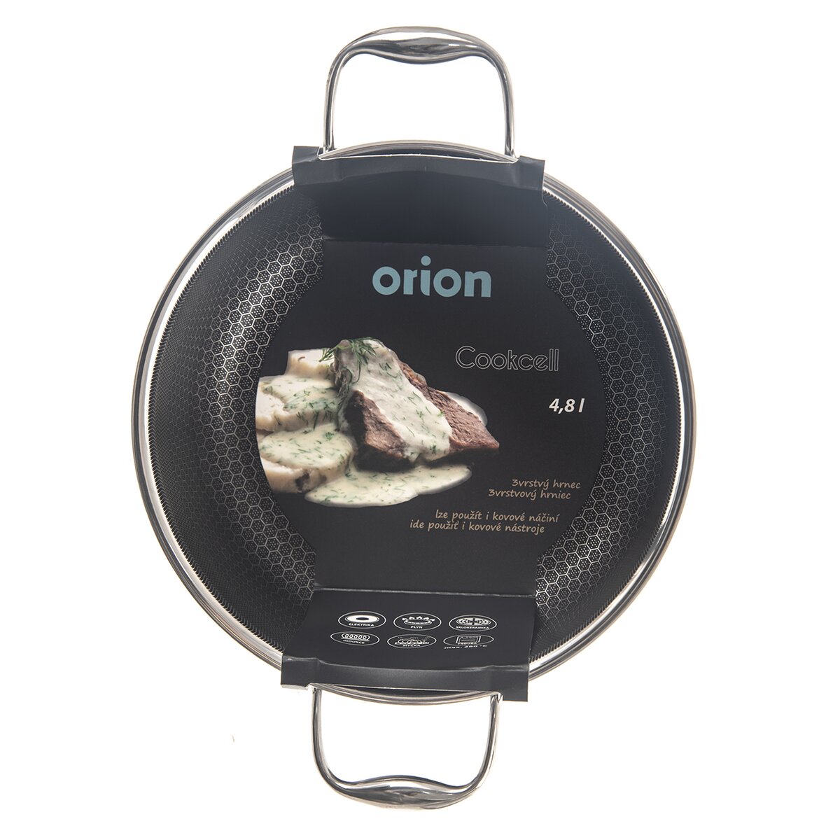 Hrnec Cookcell 4,8 l Orion 113195 nerezový, nepřilnavý 36x11cm