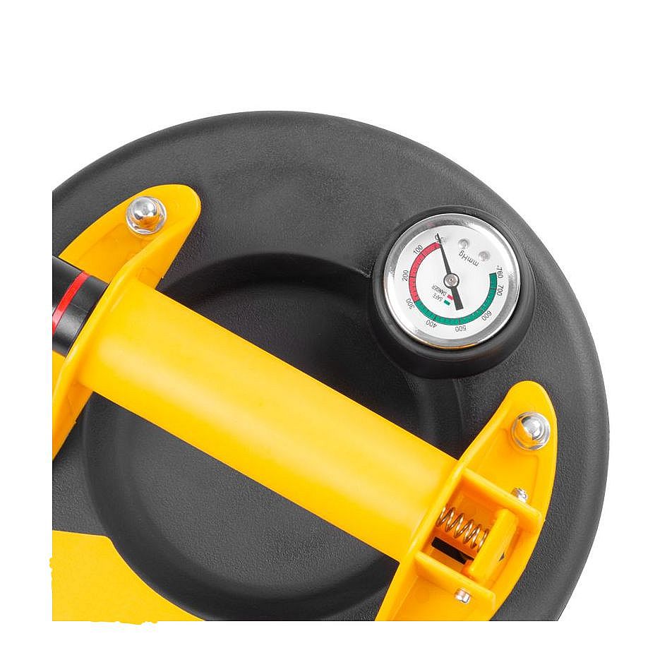 Držák, nosič na dlažbu 200mm s manometrem, 1 přísavka do 120kg, Strend Pro 2172827