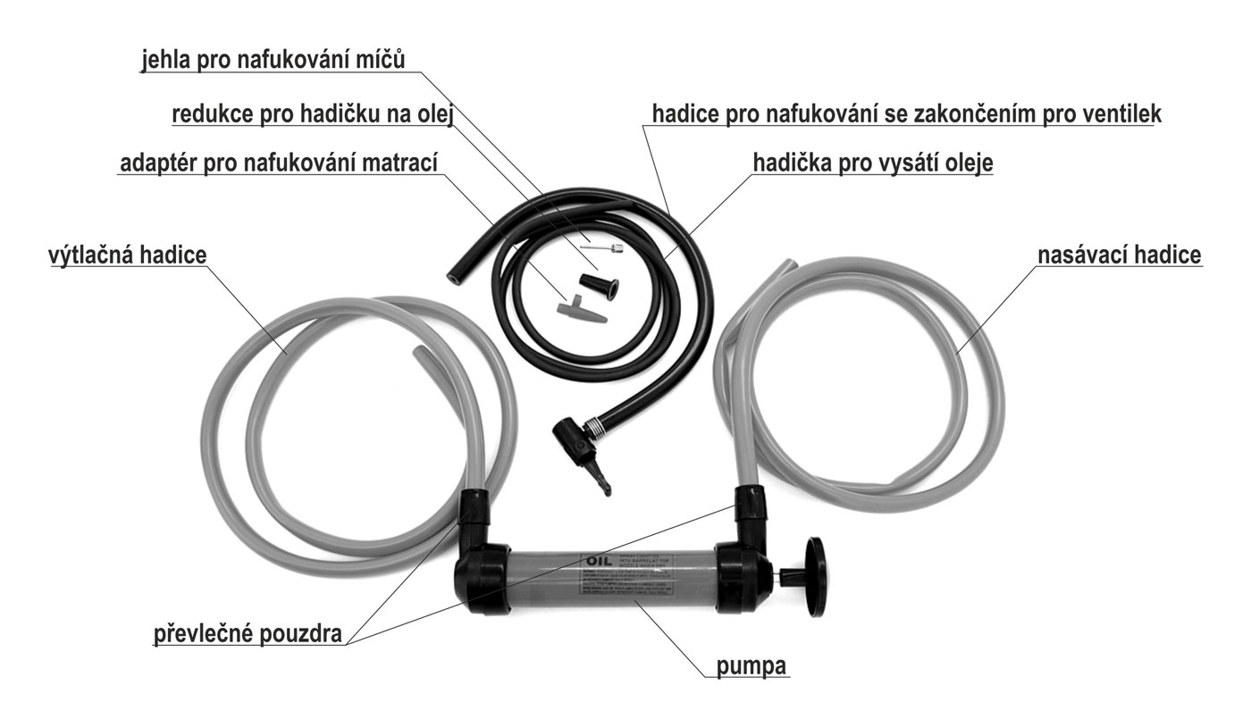 Compass Multifunkční pumpa - voda, vzduch, PHM, 09160