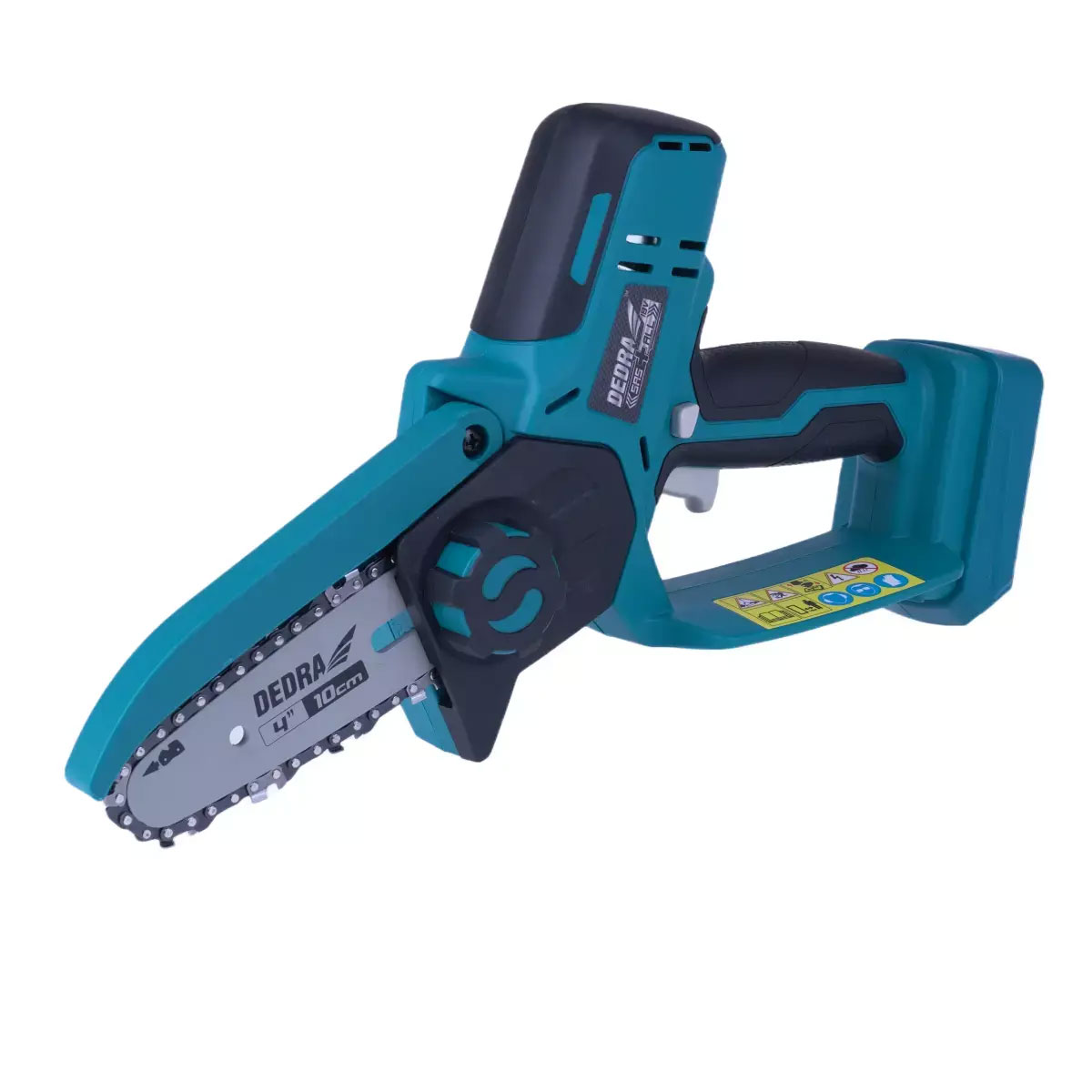 Dedra Mini Aku 18V řetězová pila 4" DED7099, 100 mm lišta SAS+ALL