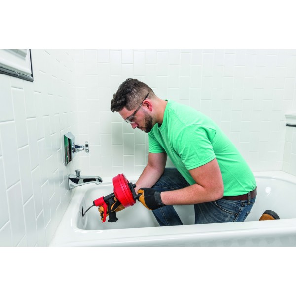 RIDGID Power-Spin+ Ruční čistička s autoposuvem spirály 57043 na odpadní potrubí