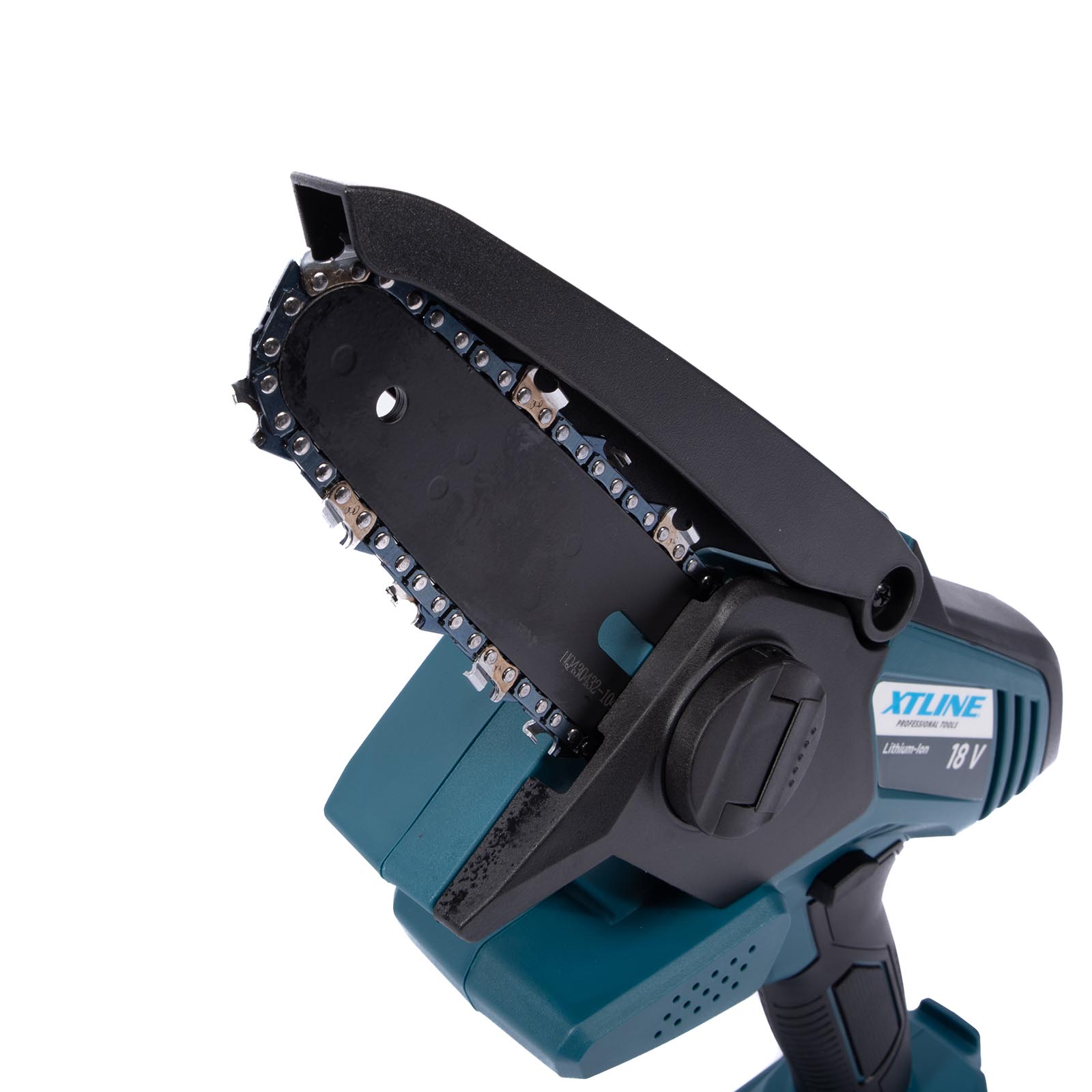 XTLINE Aku řetězová mini pila 18 V XT102872-1B2 + baterie 2.0 Ah + nabíječka 2.4 A