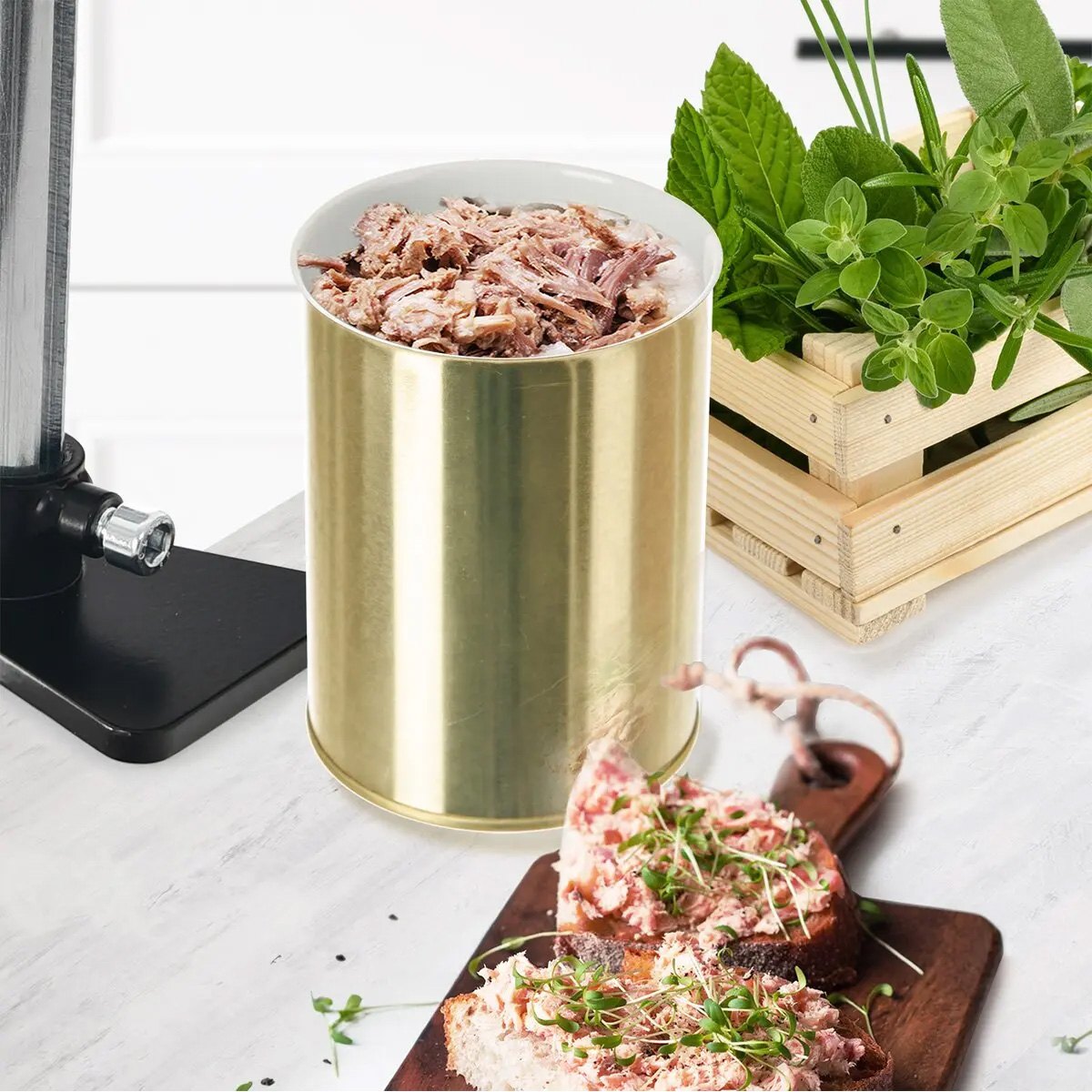 Orion Plechovka 0,9 l na zavařování 1 kg 129779, pocínovaná, průměr 10 cm