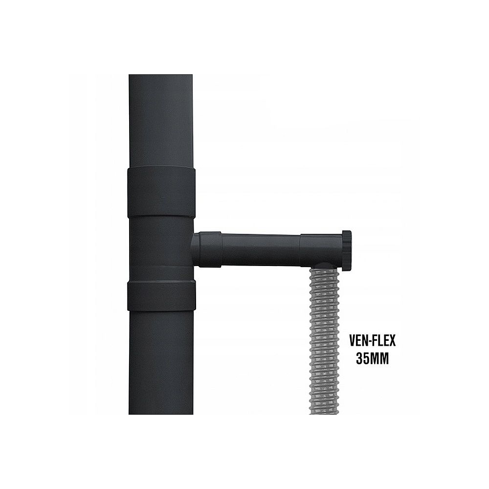 Sběrač dešťové vody s ventilem, 80mm GZ1", grafit IBCLZ1-080-DGY