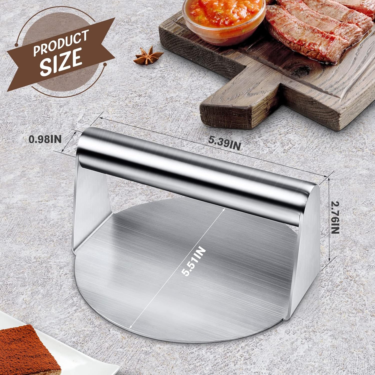 UG Grill Lis na hamburgery 14 cm, nerez DP-5987