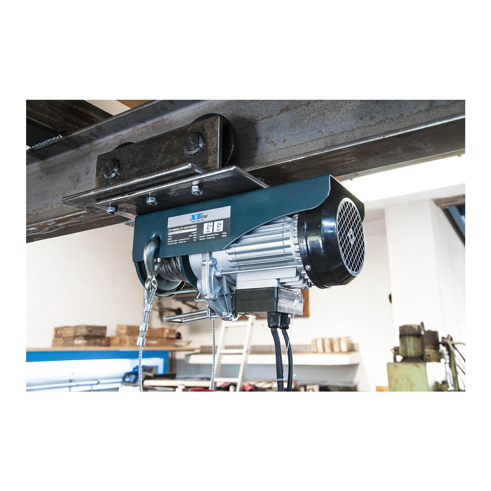Lanový zvedák 1050 W, 600 kg XTLINE XT108600, kočka