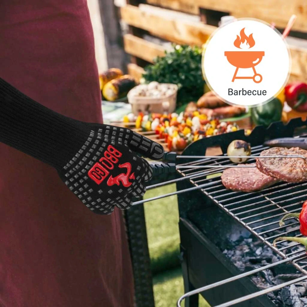 Grilovací rukavice z aramidových vláken Inkbird IB-0236, do 800°C