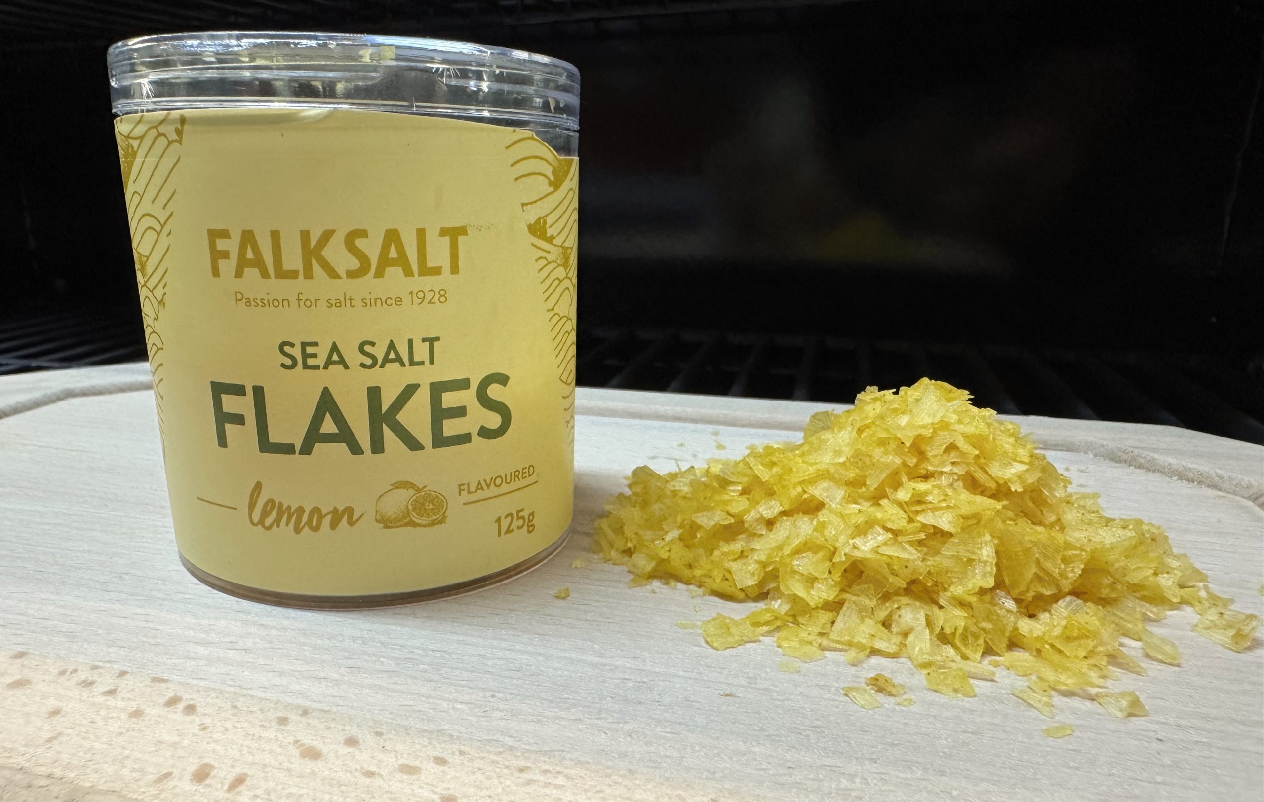 Mořská vločková sůl Citronová, 125 g Falksalt 131043