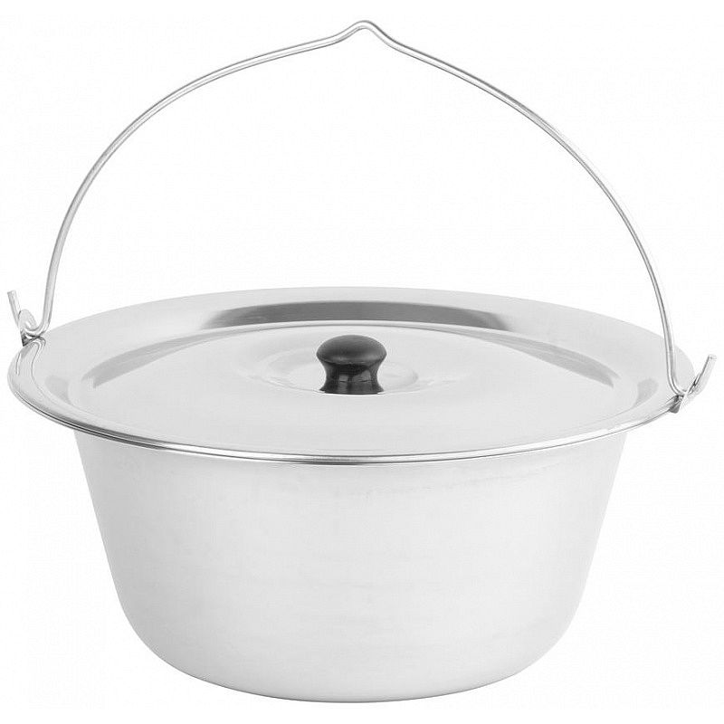 Kotlíková souprava, gulášová Partyset 22 l, 42 cm nerez kotlík Strend Pro 254705 + kotlina, poklička, naběračka, vařečka