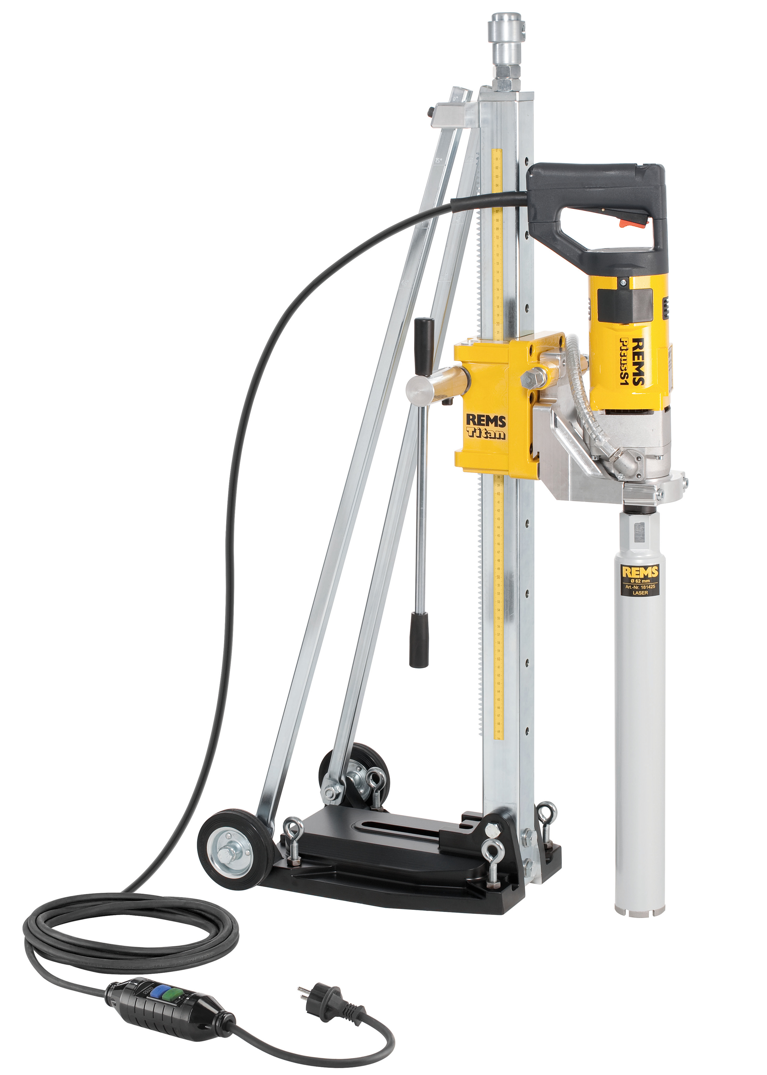 REMS Jádrová vrtačka Picus S1 Basic-Pack 180010, 230V mokré, suché vrtání do prům. 162 mm