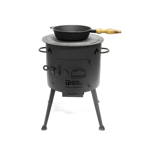 Davr Uzbecká kotlina 36 cm pro kotlíky 8-10 l s popelníkem, plech 2 mm
