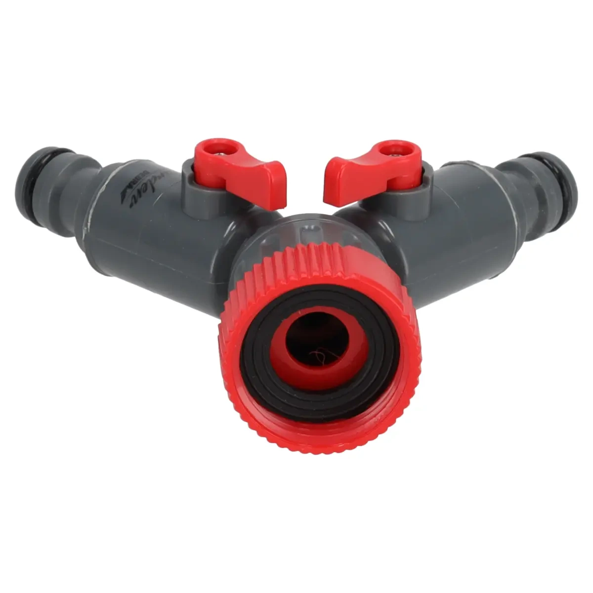 Dedra Dvojitá přípojka na vodovodní kohoutek 3/4"-1" 80N002L s uzávěry, ABS a PP plast
