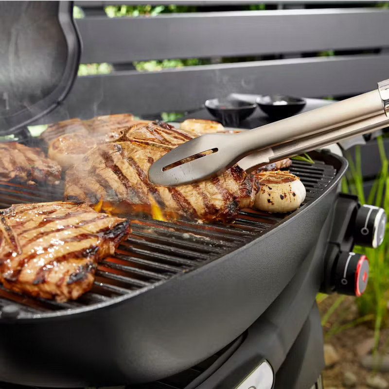 Plynový gril Weber Q3200N+ s vozíkem, stolky Premium 6,5 kW, 1501126