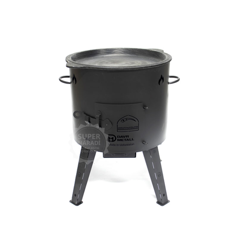 Davr Uzbecká kotlina 43 cm pro kotlíky 16 l s popelníkem, plech 2 mm
