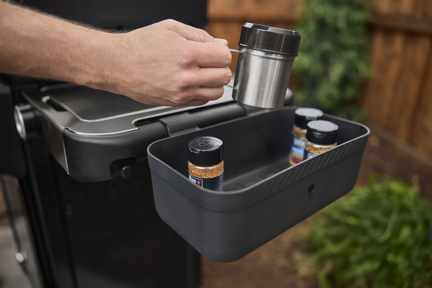 Weber Works - nádoba na koření Snap on, 3400105, 31x20x10cm