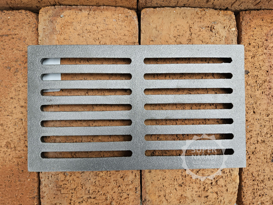 Strend Pro Litinový rošt 280x160x17 mm 11x6" 221648 s můstkem, do topeniště kamen, krbů