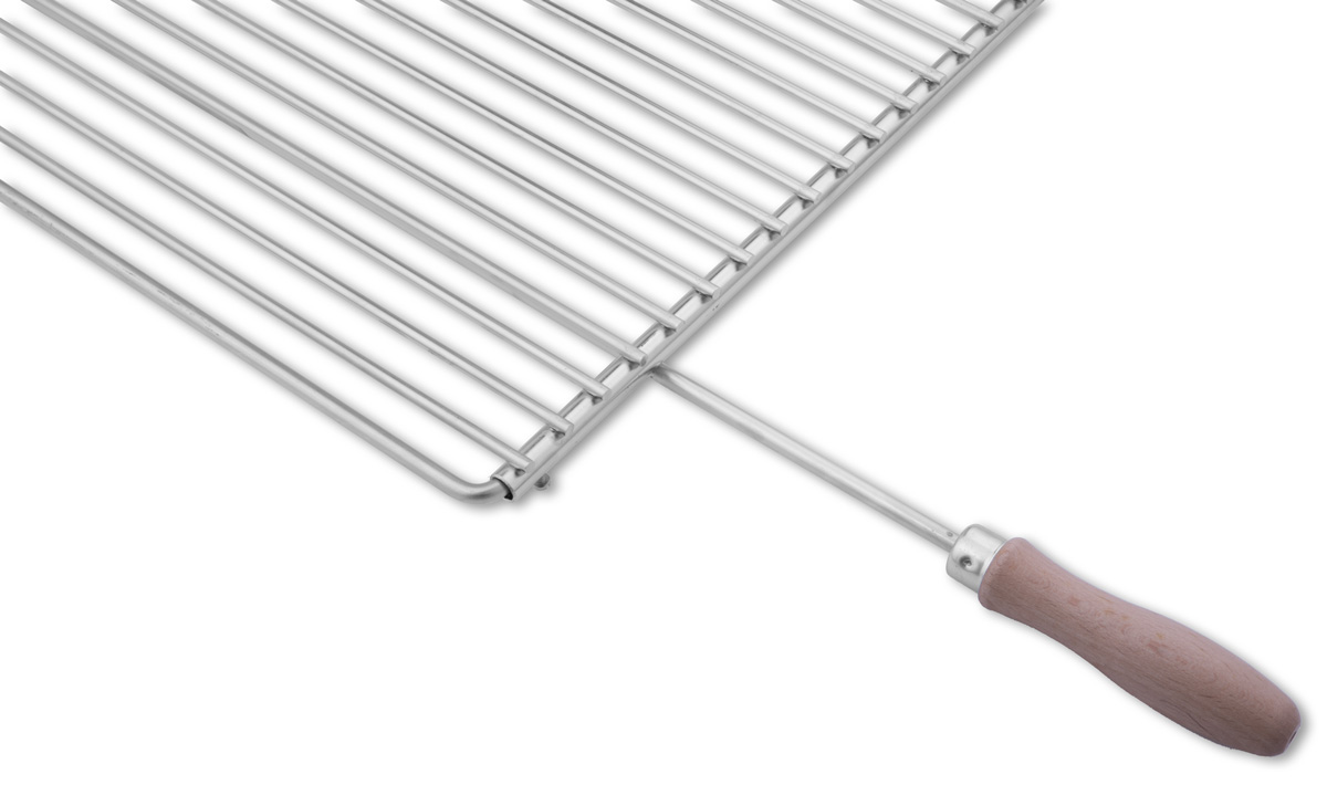 Grilovací rošt nastavitelný 60-70 x 45 cm s rukojetěmi DE1312 Deos, nerezový