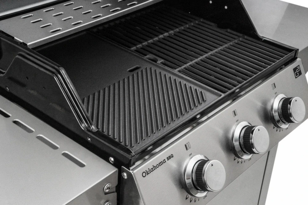 Plynový gril G21 Oklahoma BBQ Premium Line 3 hořáky, 10,5 kW nerezový, 6390310