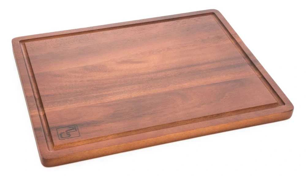 Prkénko servírovací G21 akácie 400 x 300 x 20 mm 635434, tmavě hnědé s drážkou