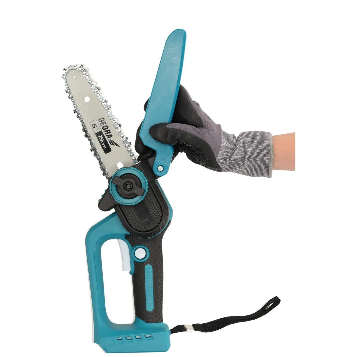 Dedra Mini Aku 18V řetězová pila 6" DED7180, 150 mm lišta, SAS+ALL