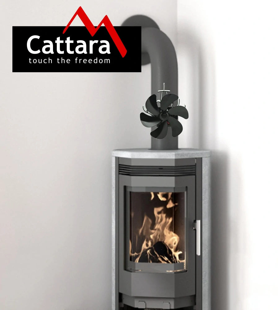 Cattara Ventilátor krbový Throne na kouřovod 160mm, 14501