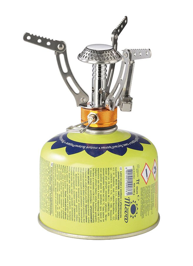 Meva plynový vařič Twist 4,5 kW KP24004 turistický, cestovní na kartuše 7/16" + pouzdro, piezo