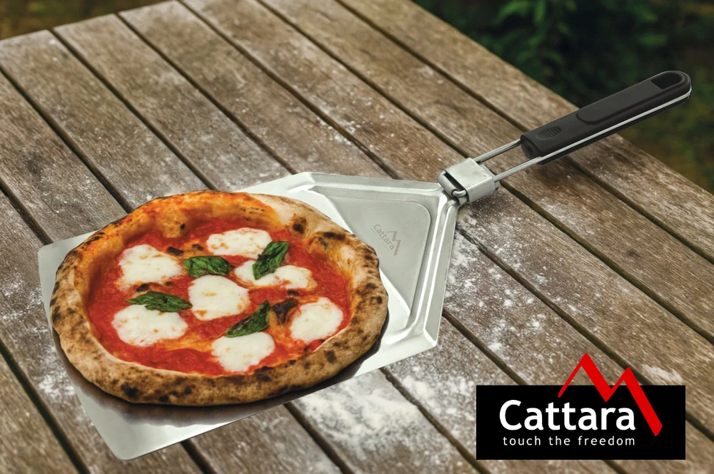 Cattara lopata na pizzu skládací 24 x 36cm, 14089 obdelníková, nerezová