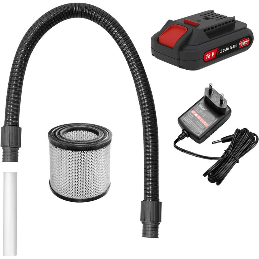 Güde Akumulátorový vysavač popela AS 18-201-05, 58580, Li-Ion 18V 2,0Ah + nabíječka