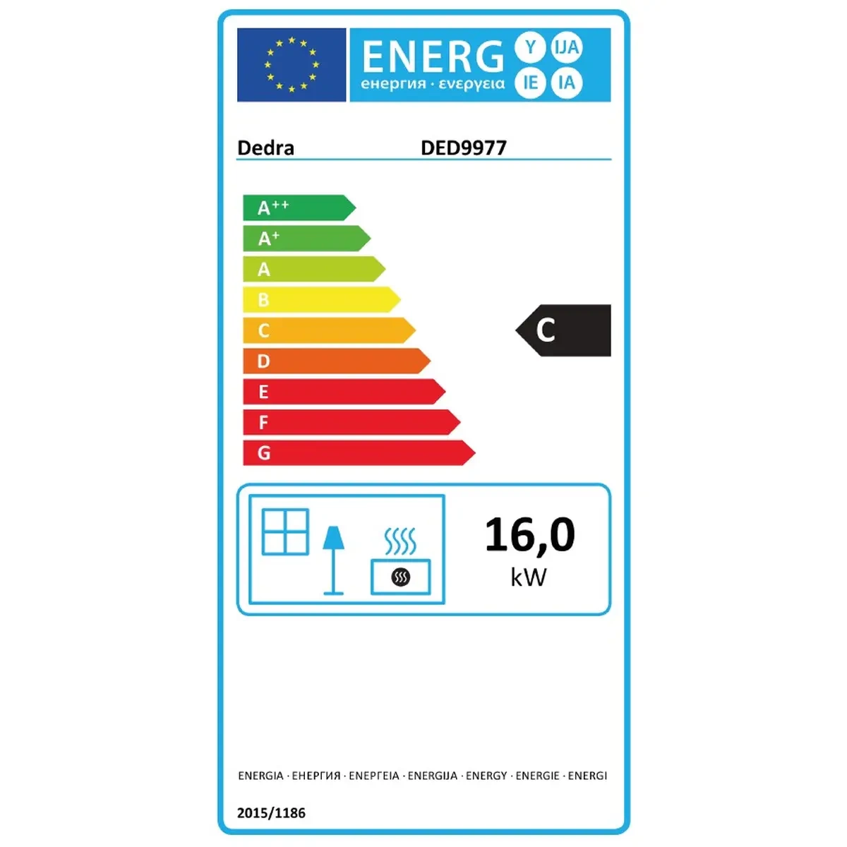 Dedra Infračervený olejový, naftový ohřívač 16 kW DED9977, topidlo do dílen, garáží