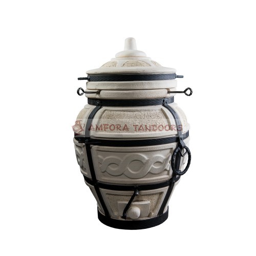 Keramická pec Tandoor 82 cm Esaul Amfora Tandoors, Tandýr HR29cm s odklápěcím víkem