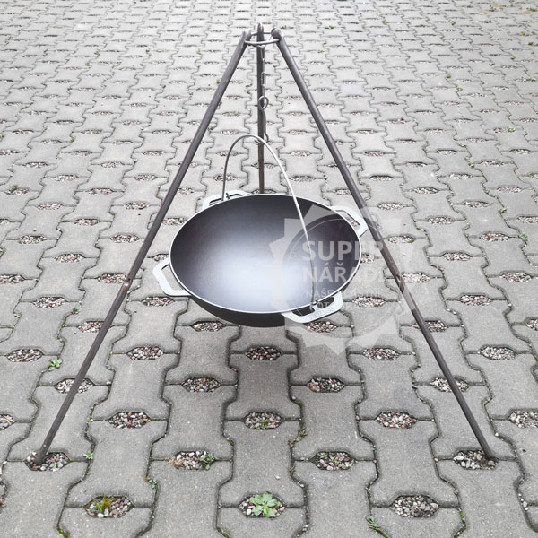 Kukmara skládací trojnožka ocelová 90cm, na kotlík, kazan nr.4, t041