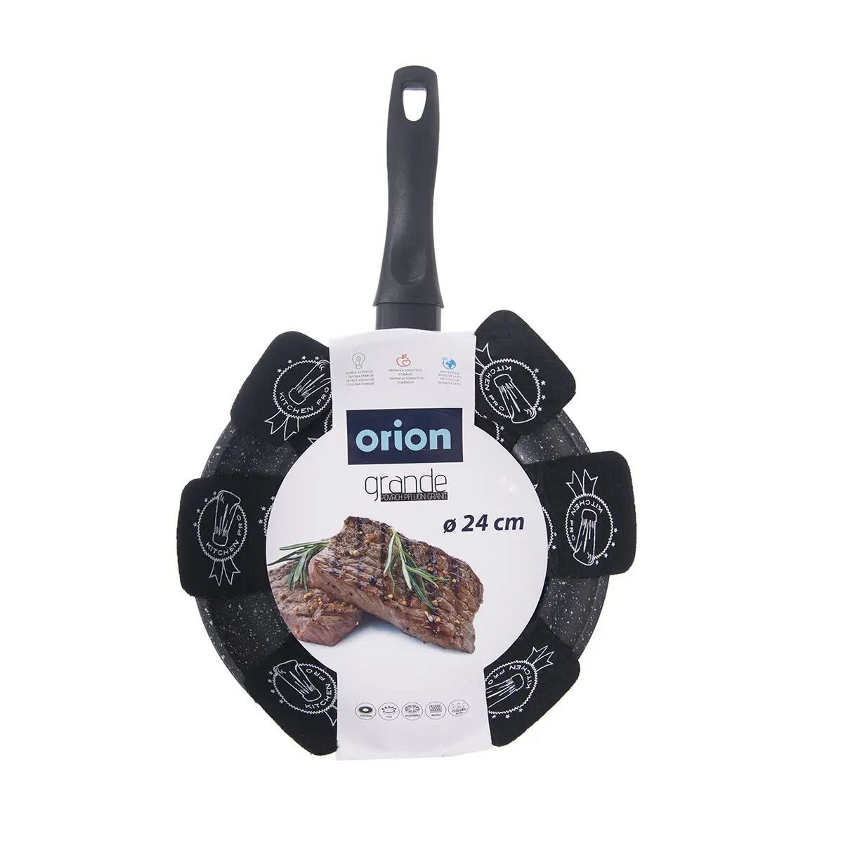 Orion pánev Grande 24 cm, 112972 s nepřilnavým povrchem, Alu s madlem