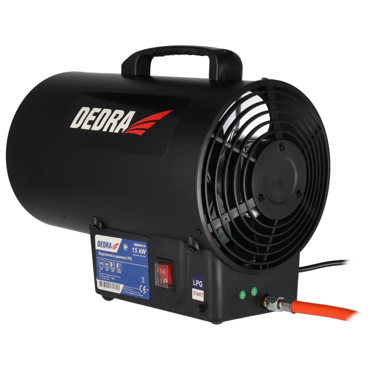 Dedra plynové topidlo 17 kW DED9941A černé, plynový fukar