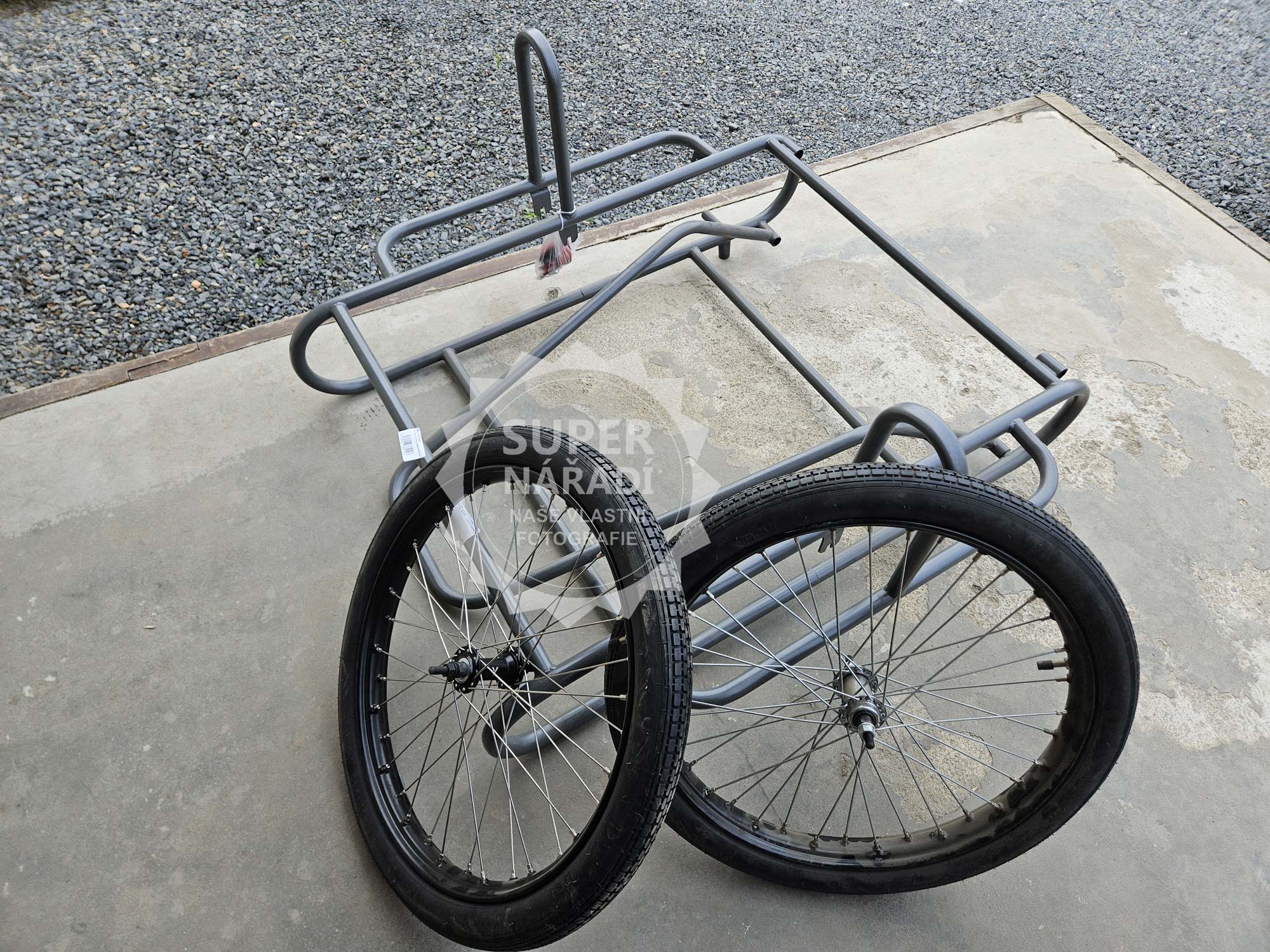 Ruční přepravní vozík Strend Pro RDV-250, nafukovací kola, nosnost 250 kg, 212534, masivní dvoukolák