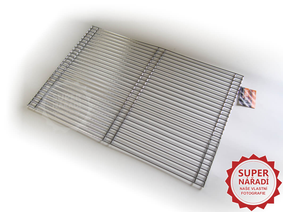 Grilovací rošt 60x40cm, chromovaný 3mm hobby Mefisto 43060