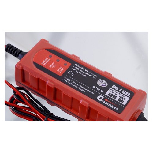 Compass Nabíječka mikroprocesor 1Amp 6/12V PB/GEL max. 120Ah, 07142