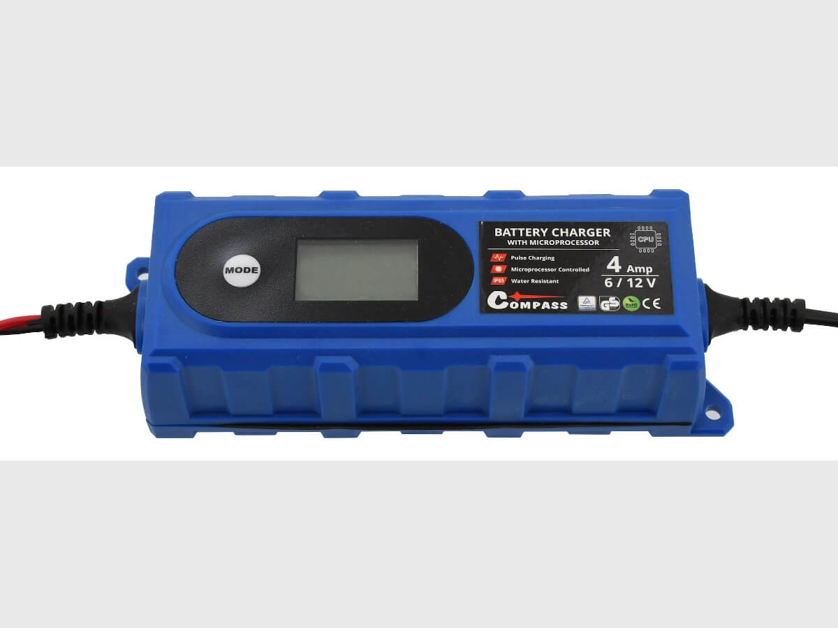 Compass Nabíječka mikroprocesor 3,8Amp 6/12V PB/GEL LCD display, 07146