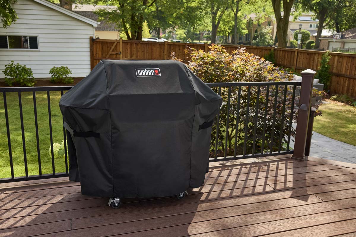 Weber Spirit EPX-435R Stealth Edition, plynový gril 14 kW 1502252 + rožeň 230V, vařič, Sear Zone, W-Works, Connect, Crafted GBS