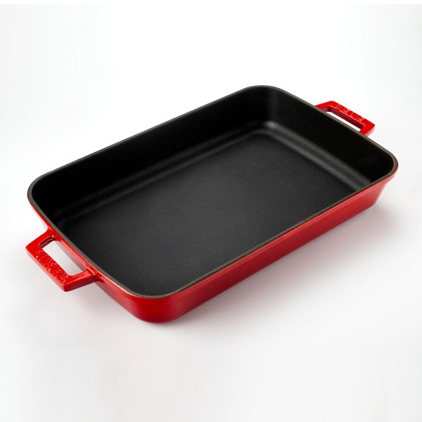 Litinový pekáč 22x30cm - červený LAVA Metal LVPTP2230K0R