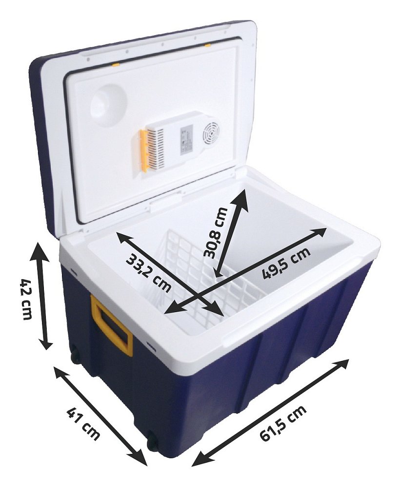 Compass Chladící box 50l 230V/12V pojízdný, 07126