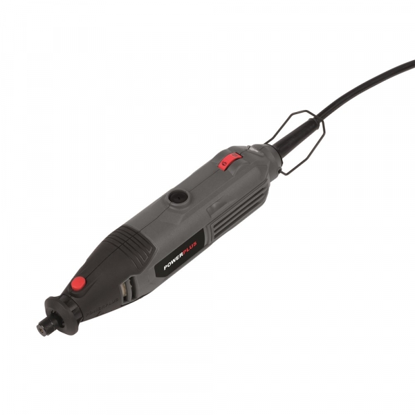 Přímá bruska 135 W, rotační Mini SADA POWE80060 PowerPlus